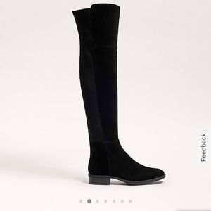 Sam Edelman Pam Over The Knee Boot - Black Suede - Size 10